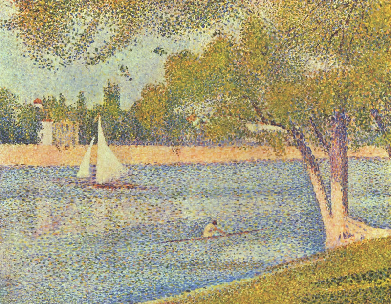 Sekwana w Grande Jatte - Wiosna - Georges Seurat