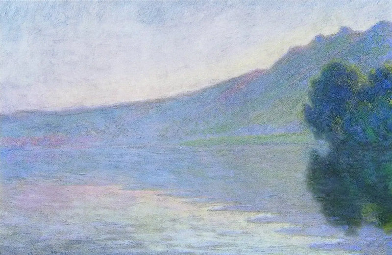Sekwana w Port-Villez, różowy efekt - Claude Monet