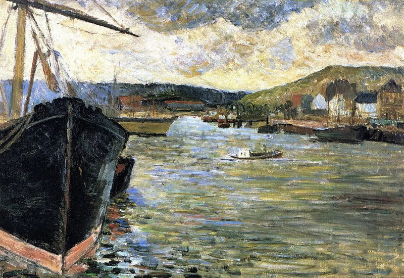 Sekwana w Rouen, czyli Port w Rouen - Paul Gauguin
