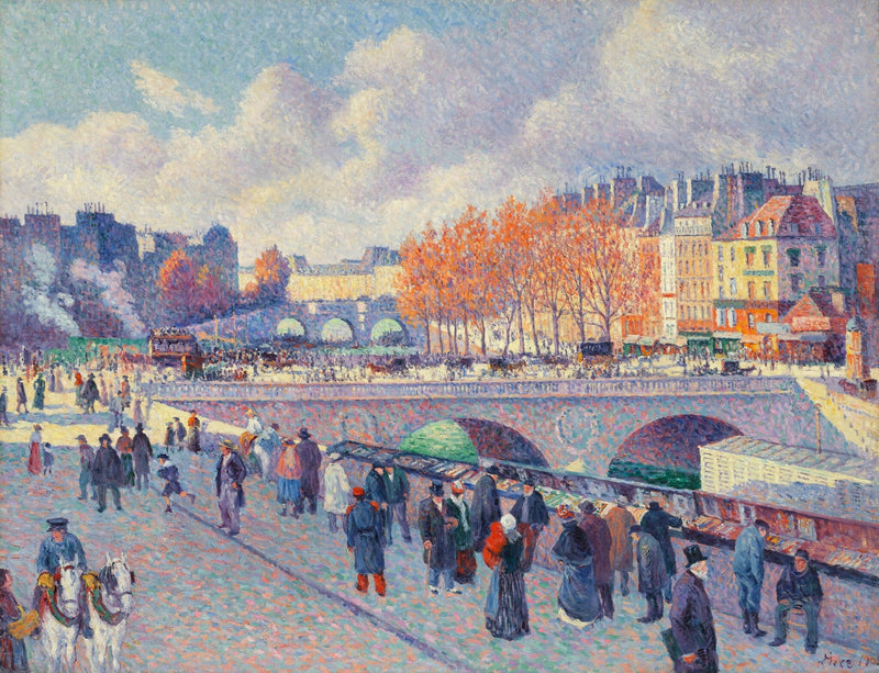 Sekwana przy moście Saint-Michel - Maximilien Luce