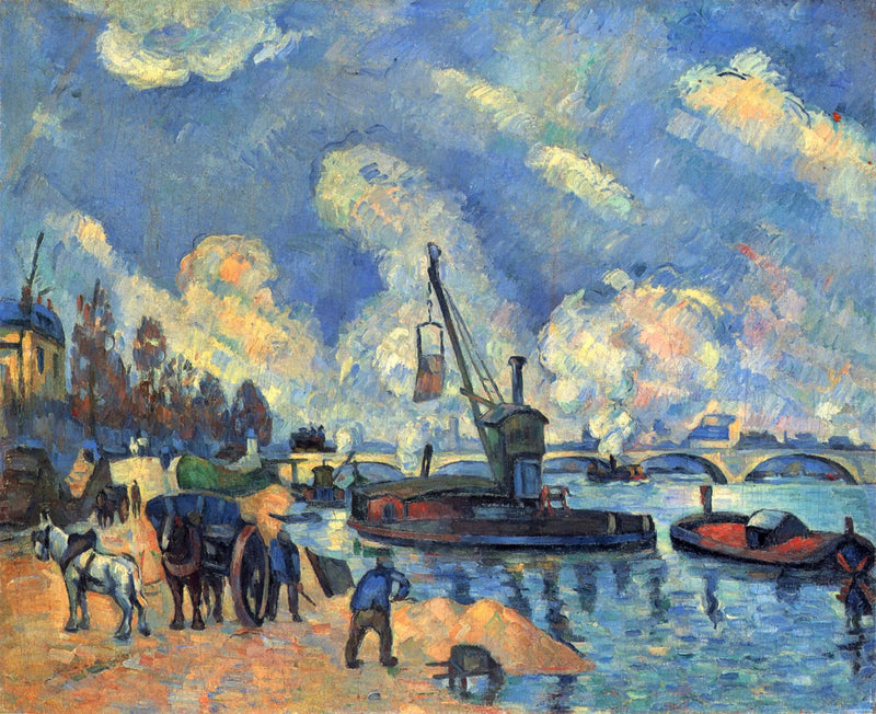 Sekwana przy nabrzeżu Austerlitz - Paul Cézanne
