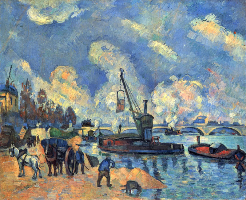 Sekwana przy nabrzeżu Austerlitz - Paul Cézanne