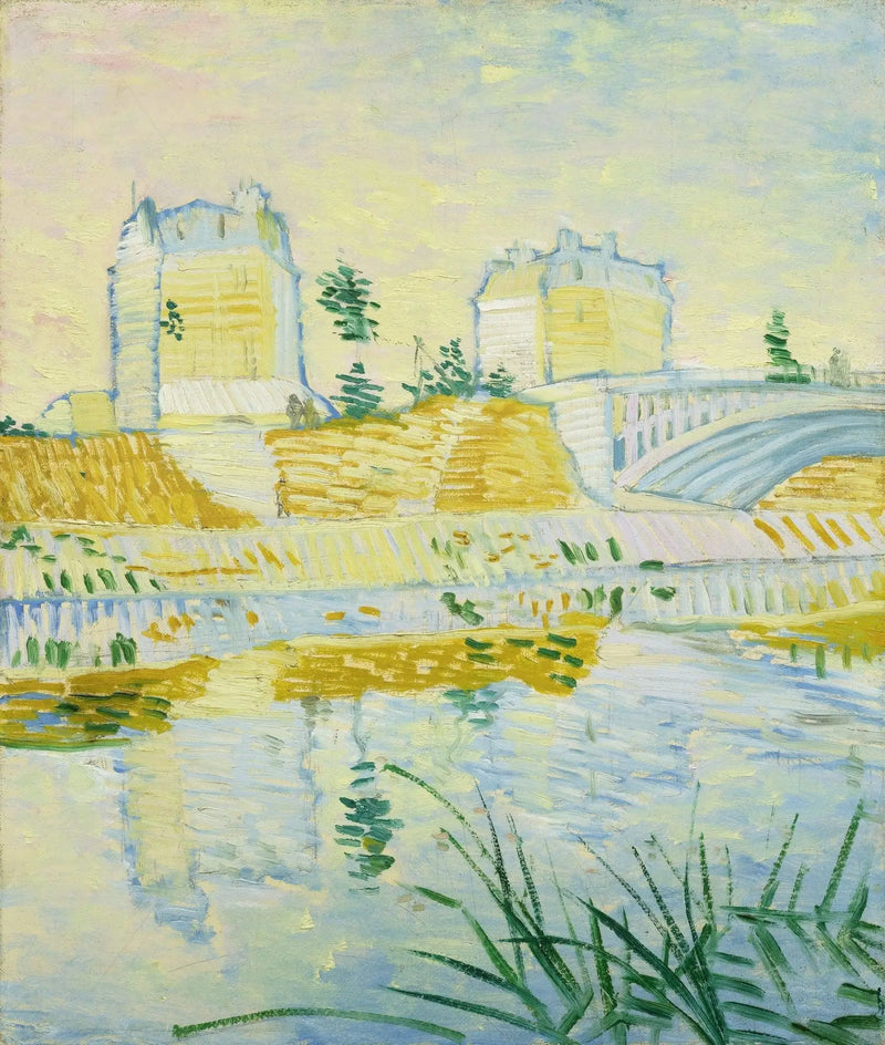 Sekwana z mostem w Clichy - Vincent van Gogh