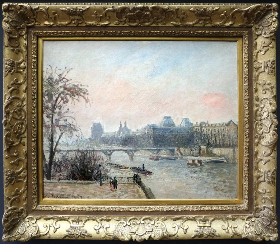 Sekwana i Luwr - Camille Pissarro