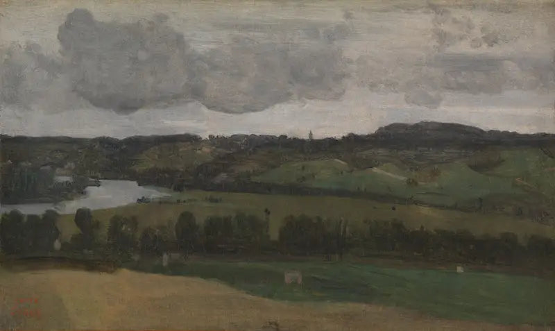 Sekwana w pobliżu Rouen - Jean-Baptiste Camille Corot