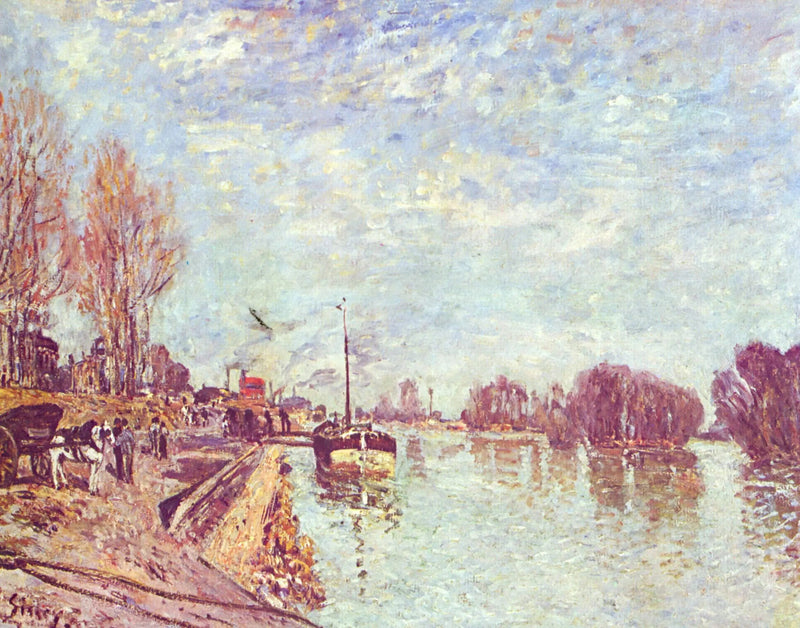 Sekwana w pobliżu Suresnes - Alfred Sisley
