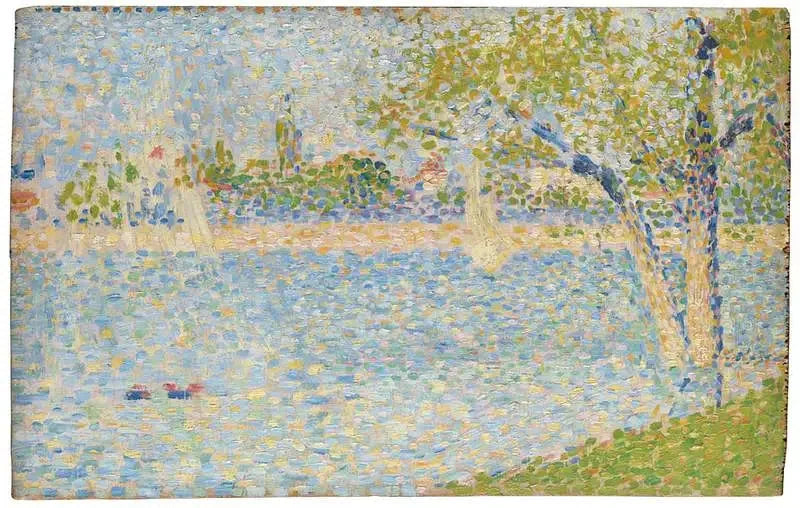 Sekwana widziana z Wielkiego Jatte - Georges Seurat