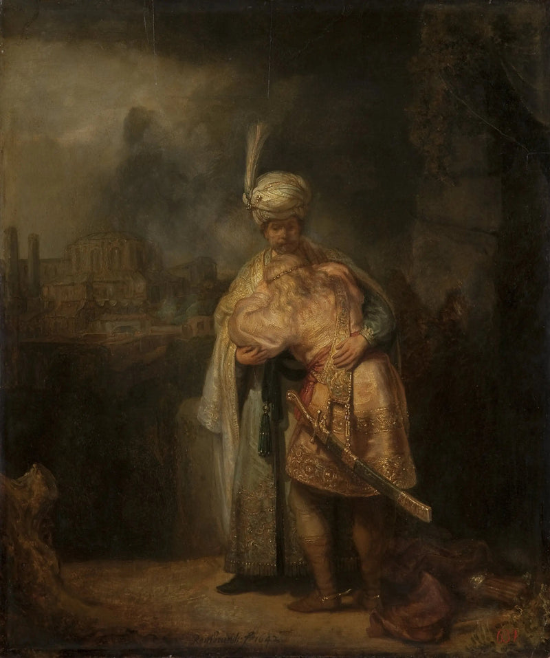 Rozstanie Dawida i Jonatana - Rembrandt