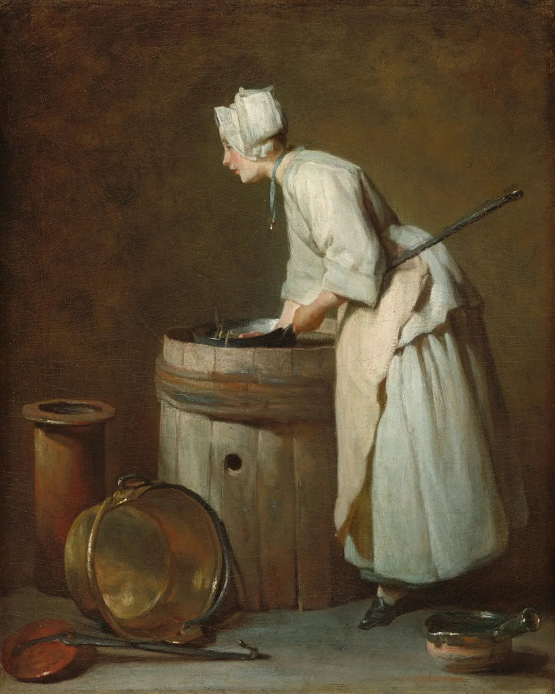 Służka kuchenną - Jean Simeón Chardin