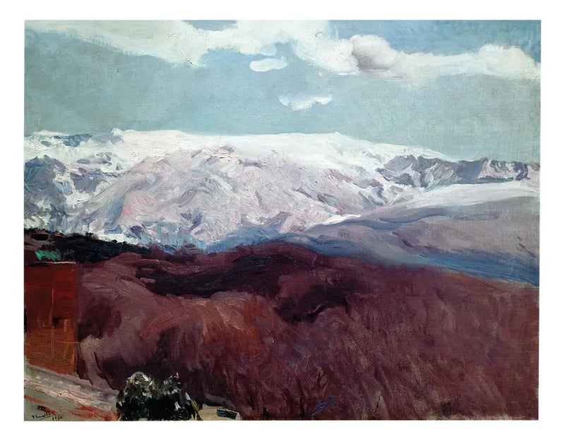 Sierra Nevada zimą - Joaquín Sorolla