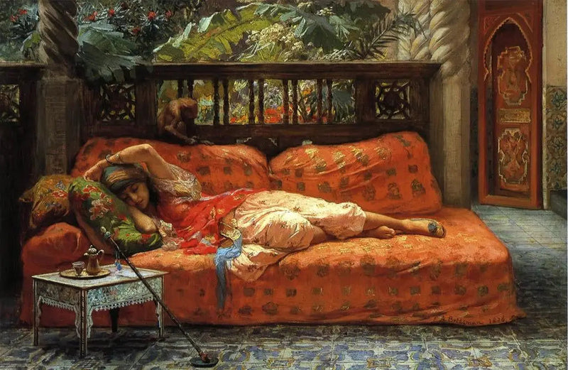 La Siesta (Popołudnie we śnie) - Frederick Arthur Bridgman