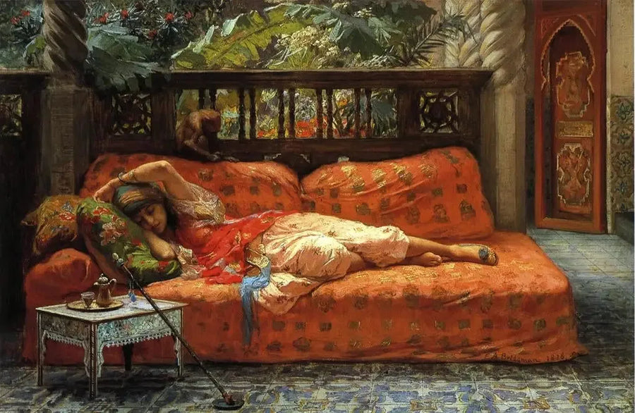 La Siesta (Popołudnie we śnie) - Frederick Arthur Bridgman