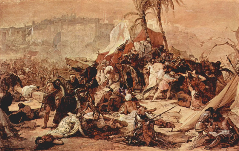 Pragnienie krzyżowców w Jerozolimie - Francesco Hayez