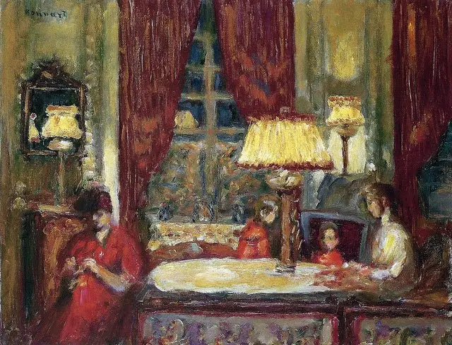 Wieczór pod lampami - Pierre Bonnard