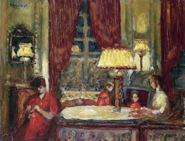 Wieczór pod lampami - Pierre Bonnard