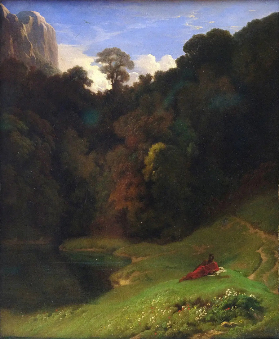 Samotność - Hippolyte Flandrin