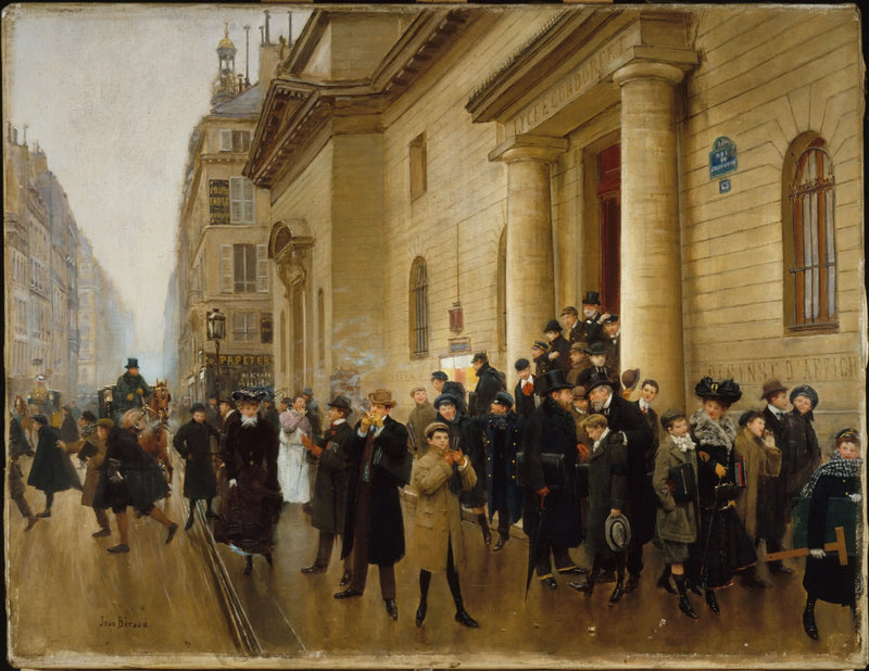 Wychodzenie z liceum Condorcet - Jean Béraud