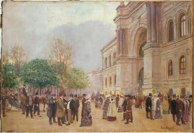 Wyjście z Salonu, w Pałacu Przemysłu - Jean Béraud