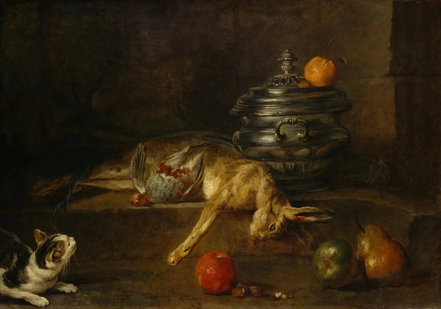 Srebrna miska na zupę - Jean Simeón Chardin