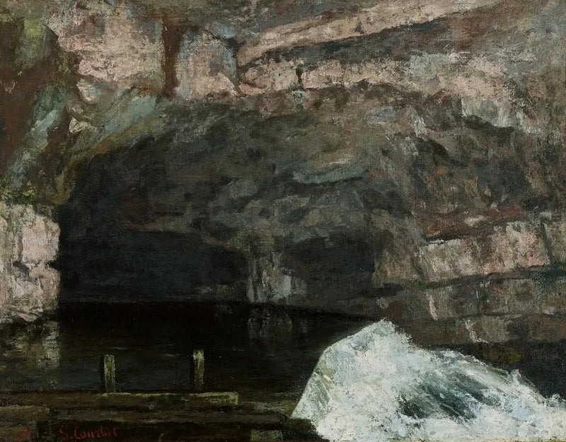Źródło Loue - Gustave Courbet
