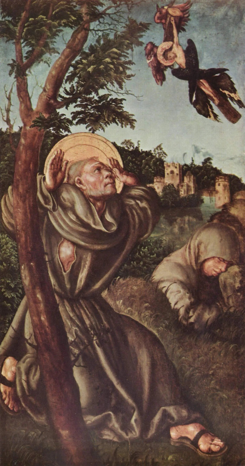 Stygmatyzacja świętego Franciszka - Lucas Cranach Starszy