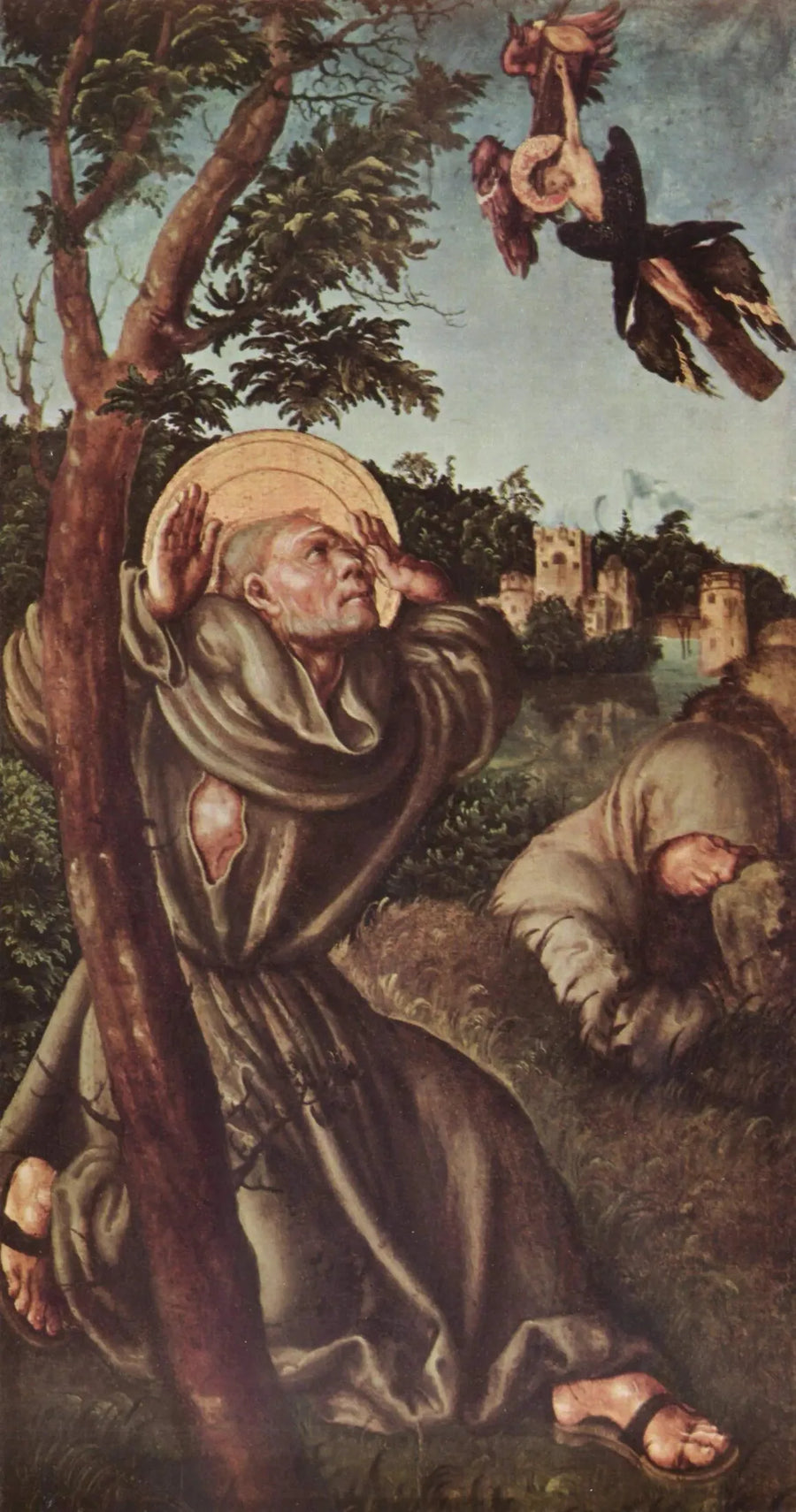 Stygmatyzacja świętego Franciszka - Lucas Cranach Starszy