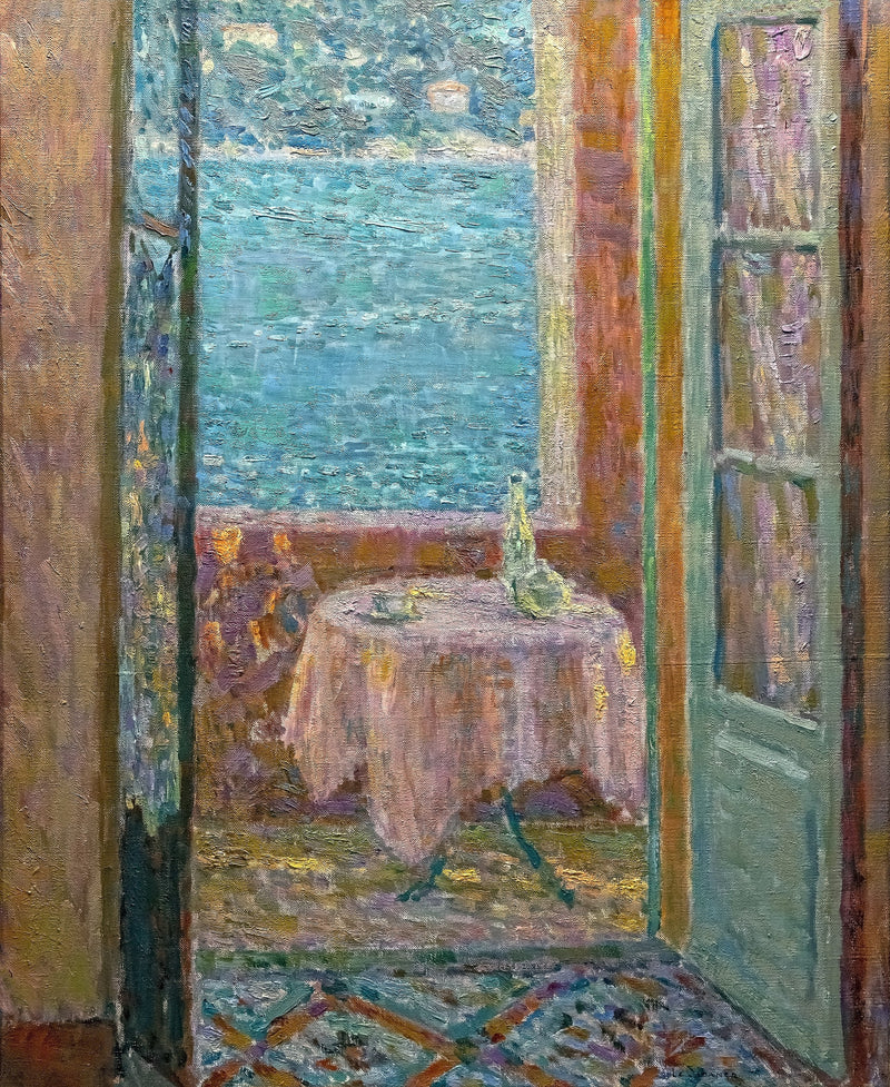 Stół nad morzem, Villefranche-sur-Mer - Henri Le Sidaner