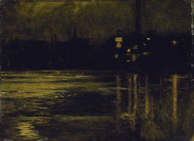 La Tamise à Chelsea en soirée - William Holman Hunt - Alpha Reproduction