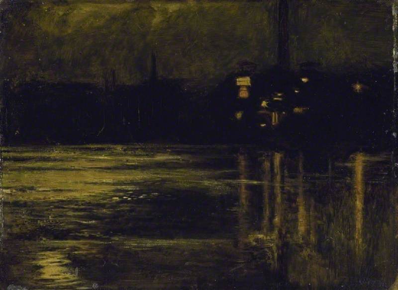 Tamiza w Chelsea, wieczorem - William Holman Hunt