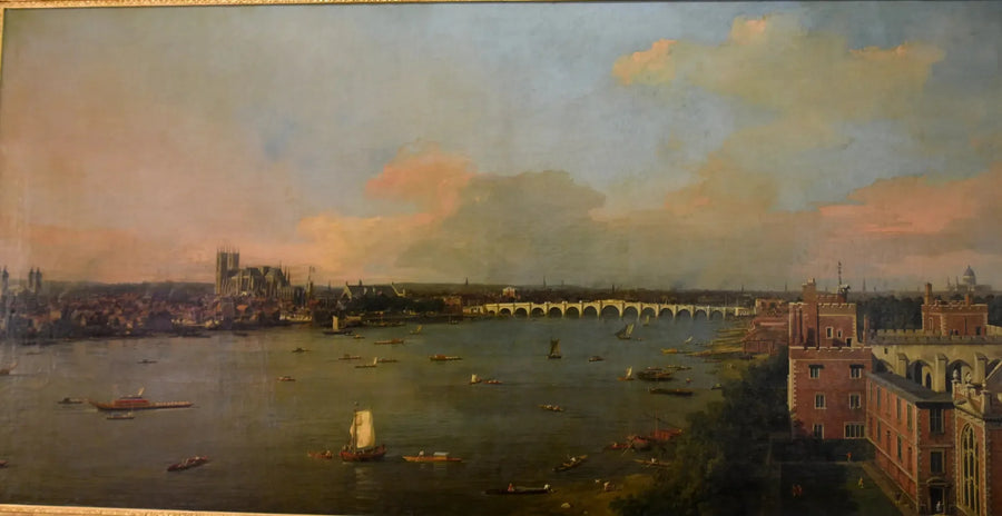 Tamiza w kierunku Westminster z Lambeth - Canaletto