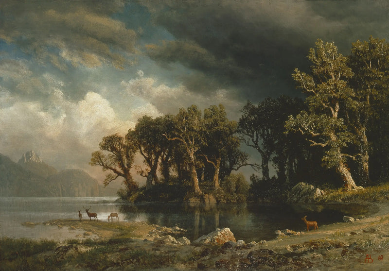 Nadchodząca burza - Albert Bierstadt