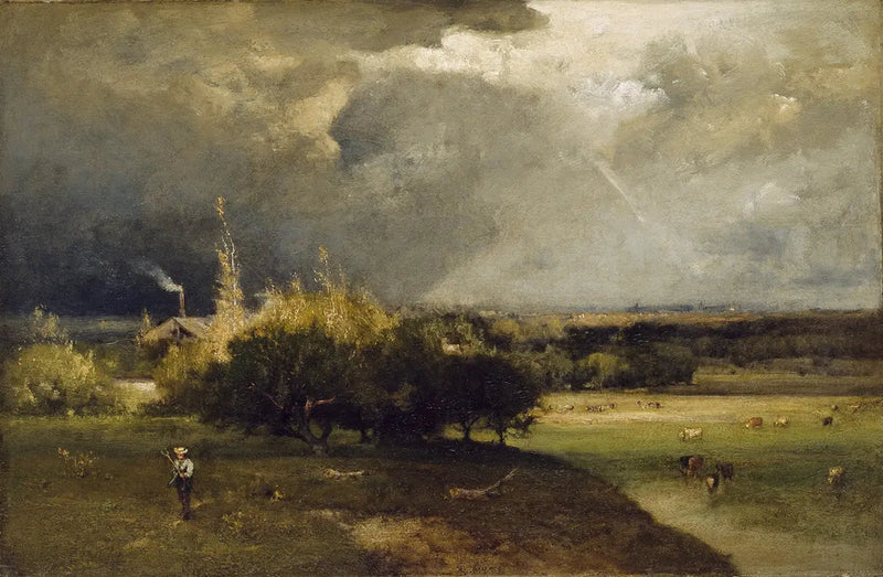 Nadchodząca burza - George Inness