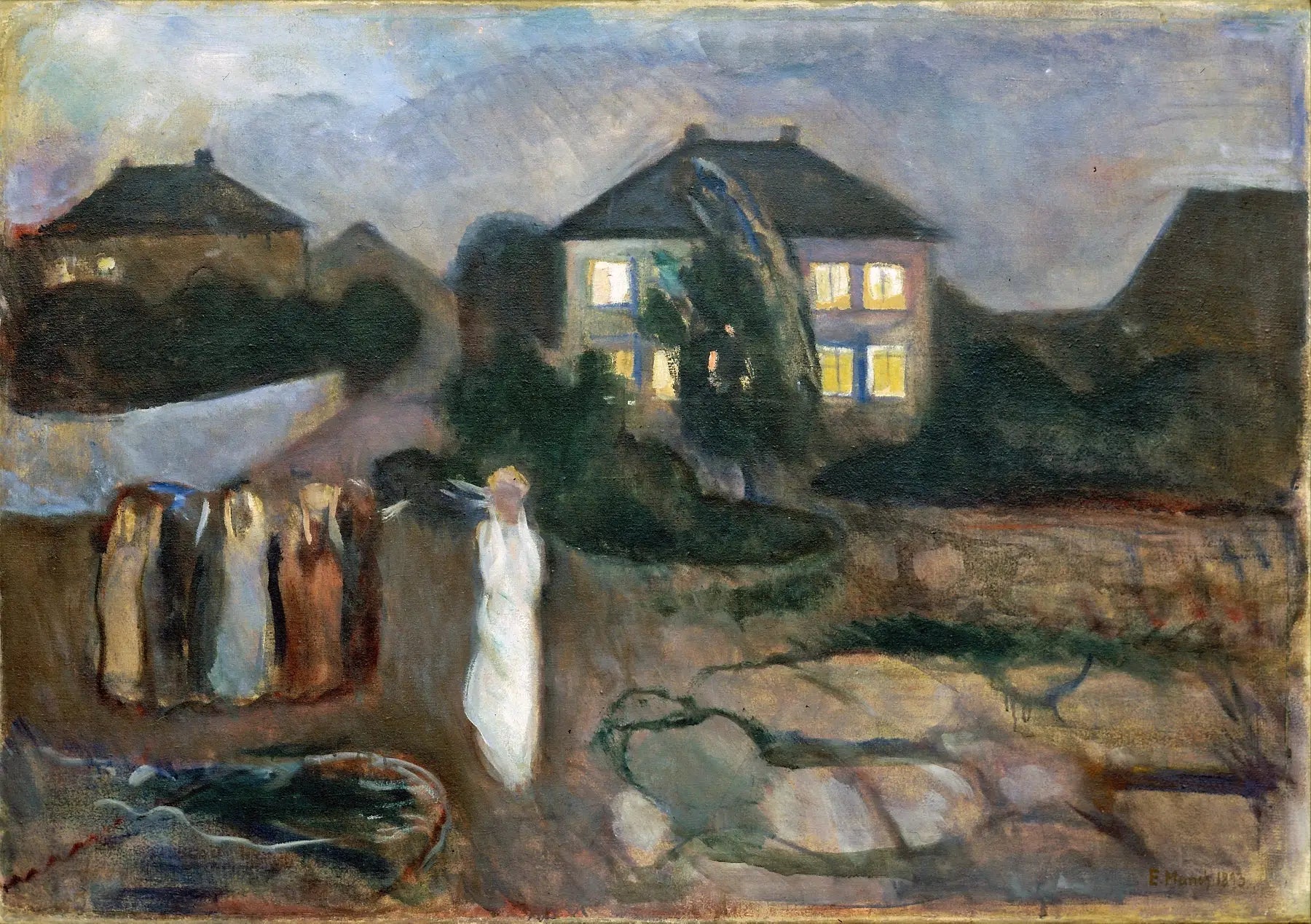 La Tempête - Edvard Munch image 1 copie peinte à la main à l’huile