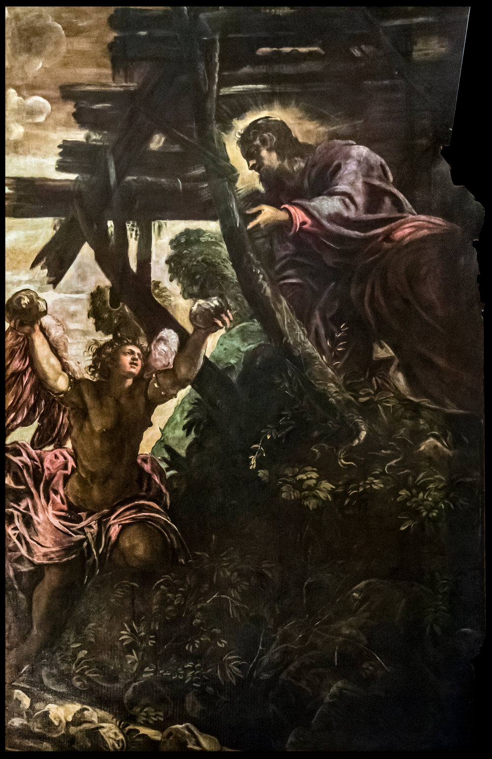 La Tentation du Christ - Jacopo Tintoretto image 1 copie peinte à la main à l’huile