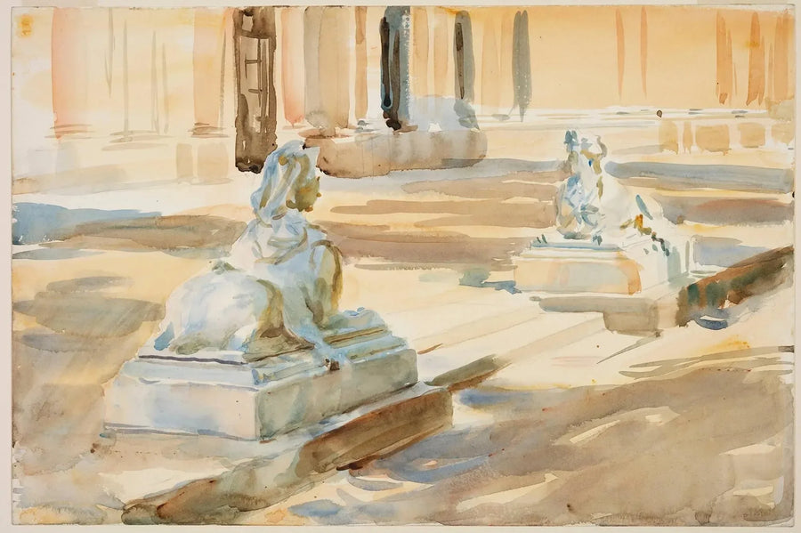 Taras w La Granja - John Singer Sargent
