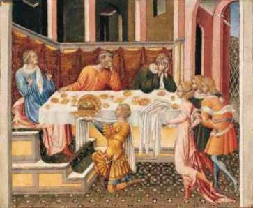 Głowa Jana Chrzciciela została przyniesiona do Heroda. - Giovanni di Paolo