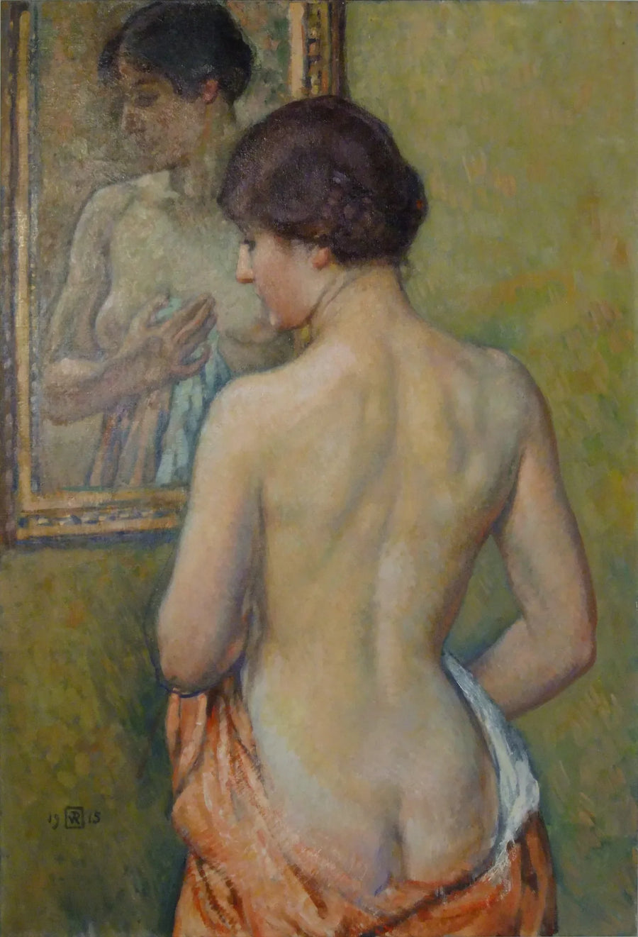 Toaleta, Akademia kobiet przy lustrze - Theo van Rysselberghe