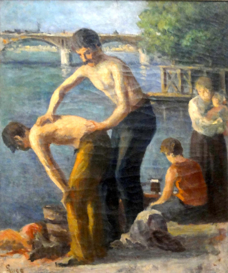 Toaleta na moście Saints-Pères - Maximilien Luce