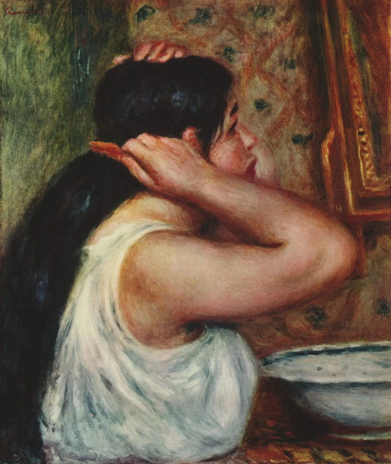 Toaleta: kobieta czesząca się - Pierre-Auguste Renoir