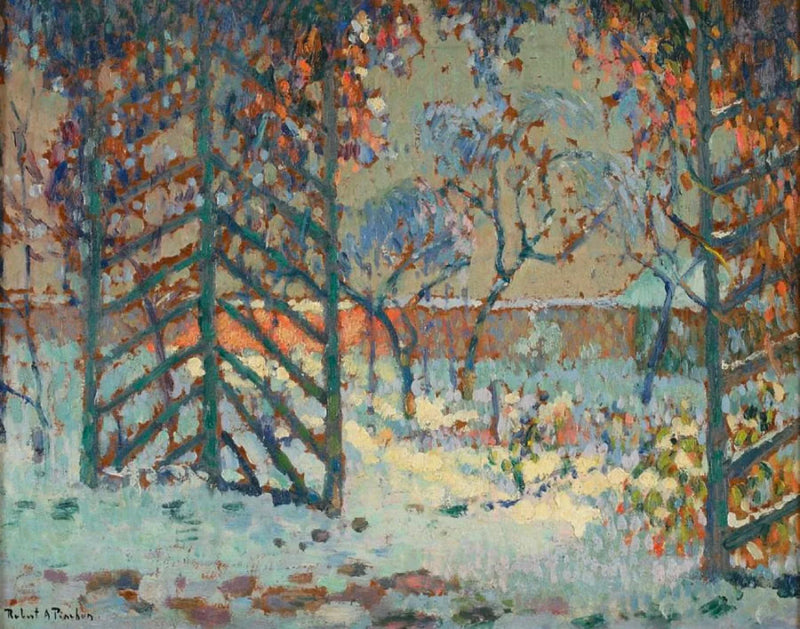 Pergola pod śniegiem - Robert Antoine Pinchon