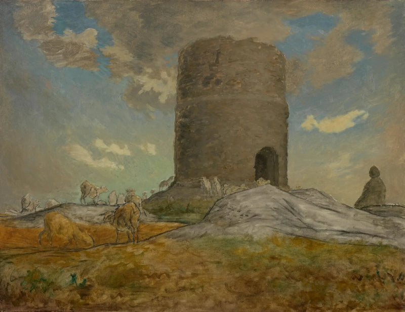 Wieża Chailly w pobliżu Barbizon - Jean-François Millet