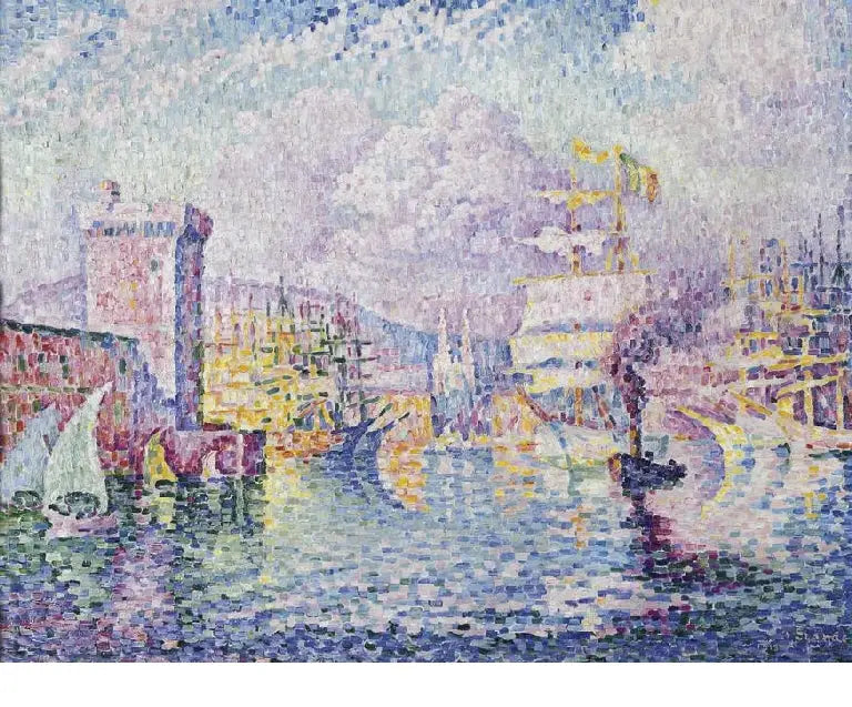 Różowa wieża. Marsylia - Paul Signac