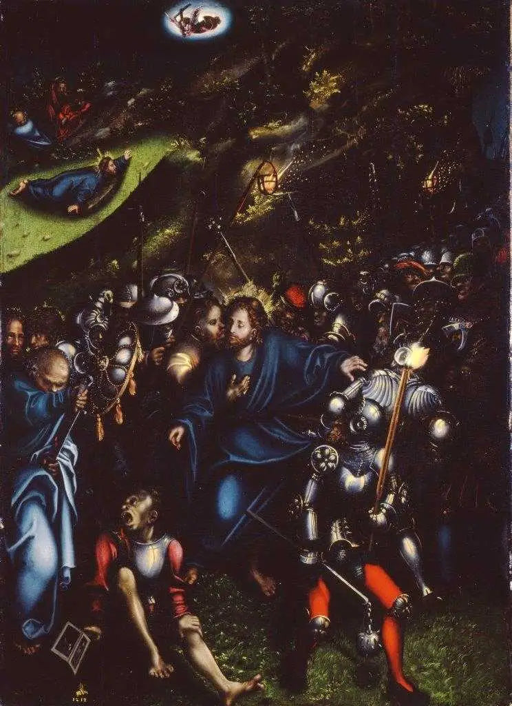 Zdrada i pojmanie Chrystusa - Lucas Cranach Starszy