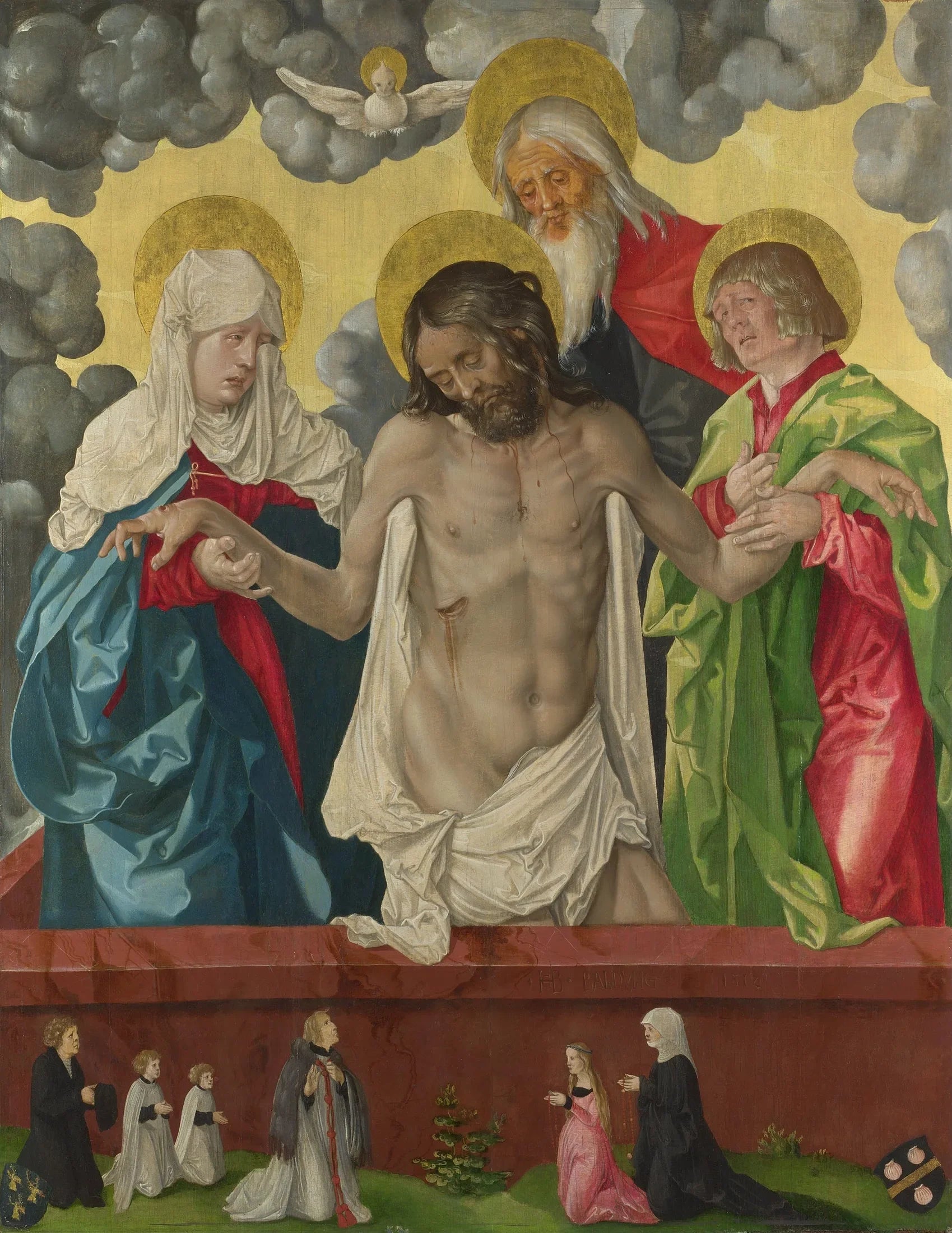La Trinité et la Pietà mystique - Hans Baldung Grien image 1 reproduction de peinture à l’huile