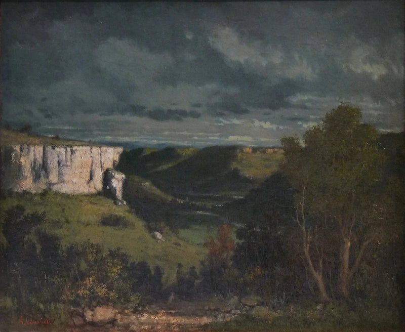 Dolina Loue, burza - Gustave Courbet