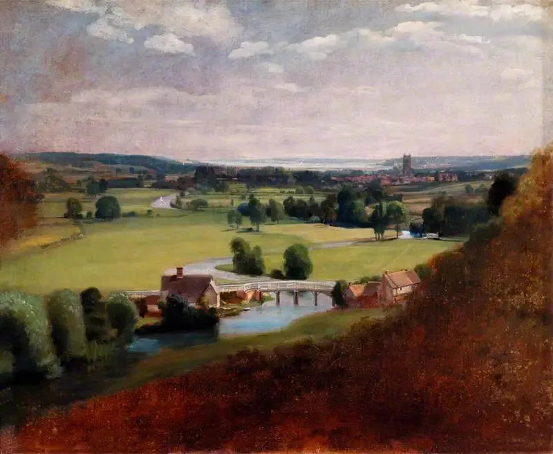 Dolina rzeki Stour z Dedham w oddali - John Constable
