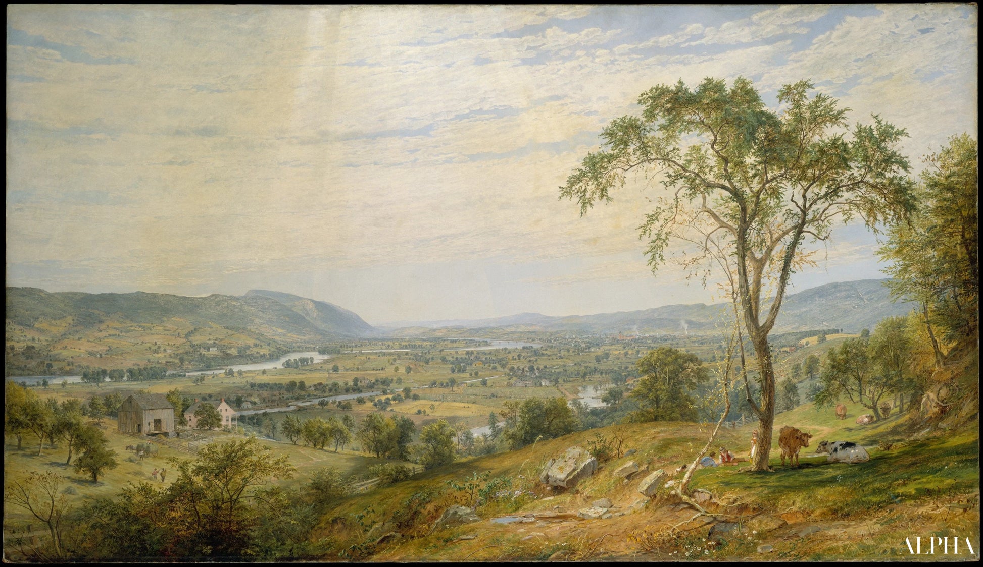 La vallée du Wyoming - Jasper Francis Cropsey - Reproductions de tableaux et peintures haut de gamme