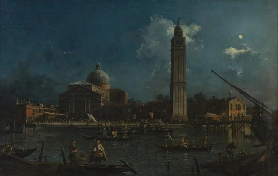 Nocne czuwanie w San Pietro di Castello - Canaletto