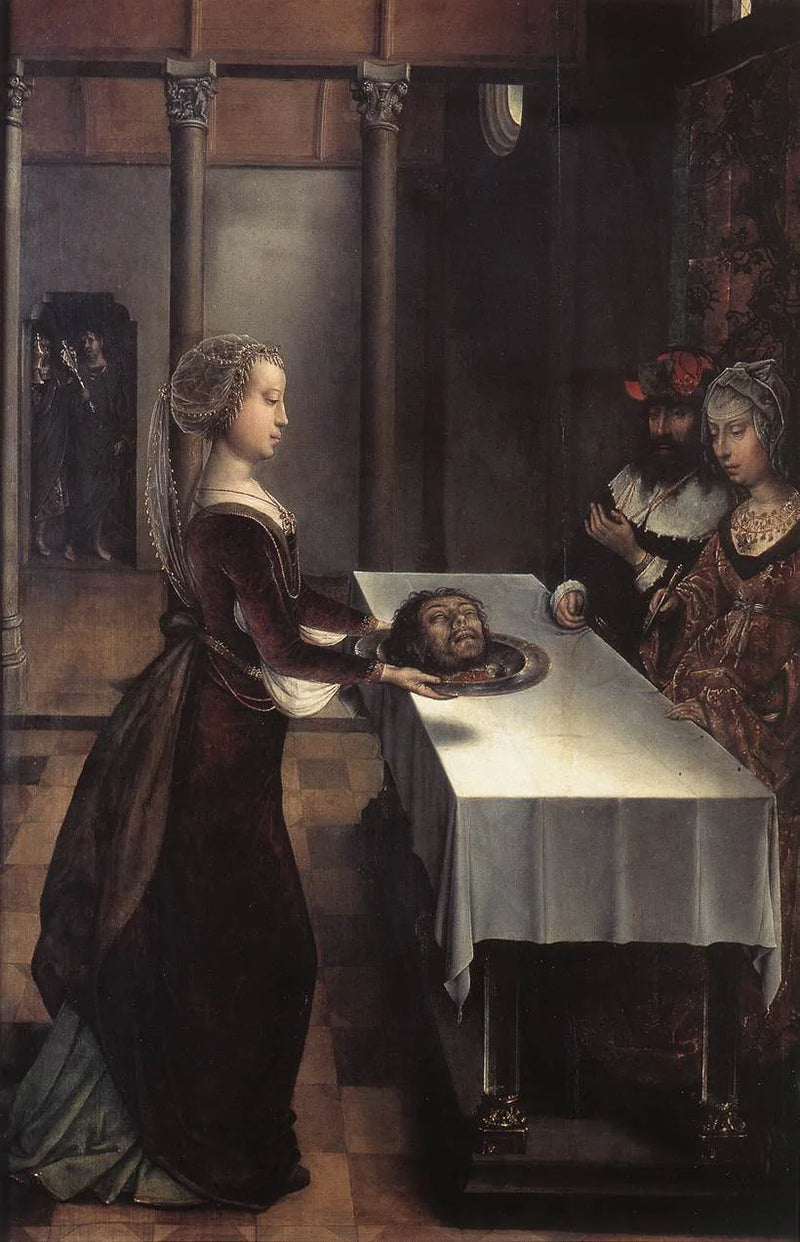 Mściwość Herodiady - Juan de Flandes