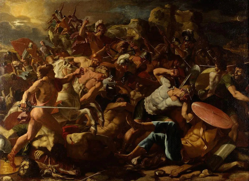 Zwycięstwo Jozuego nad Amorytami - Nicolas Poussin